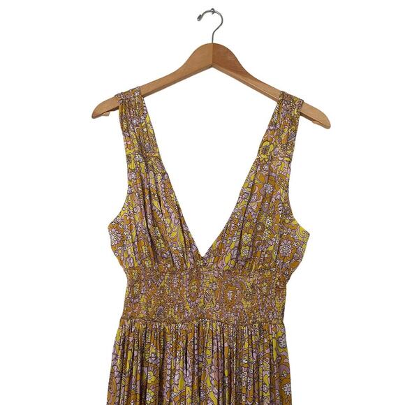 J.Crew Gathered Tie-Back Dress in Scalloped Paisley Size 10 - Picture 3 of 5